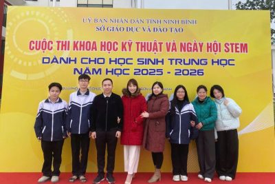 Tham dự ngày hội KHKT và STEM do Sở GD & ĐT Ninh Bình tổ chức